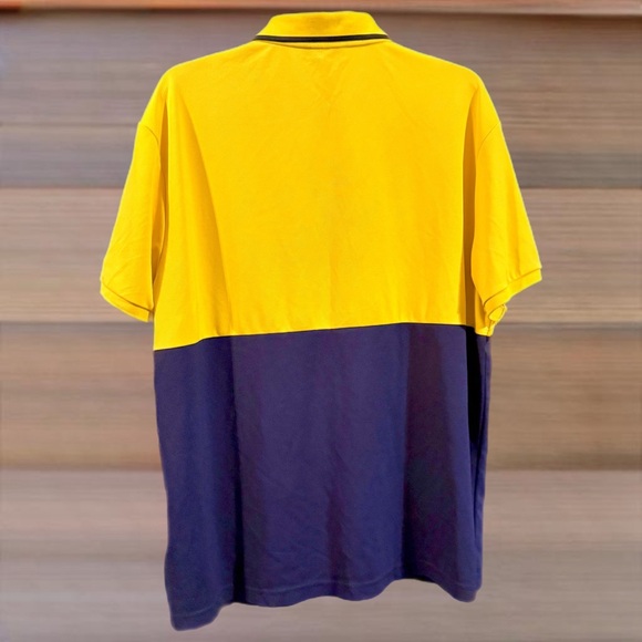 Polo Sport Ralph Lauren Men's XL Short Sleeve Polo In Yellow / Navy - Picture 2 of 4